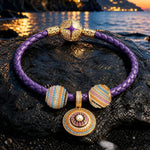 Twilight Mediterranean Star Compass Curated Charm Bracelet Set in Tarnish‑Resistant Silver with 14K Gold Plating (Includes Bracelet And All Charms Shown)