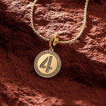 Sterling Silver Lucky Number Necklace Set In 14K Gold Plated