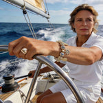 Sterling Silver Adventure Awaits Charms Bracelet Set With Enamel In 14K Gold Plated (Includes bracelet and all charms shown)