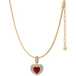 Sterling Silver Cherished Moments Charms Necklace Set In 14K Gold Plated