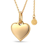 Personalized Engravable Sterling Silver Infinity Symbol Heart Necklace In 14K Gold Plated, "Forever Love" Sentimental Gift for Her