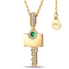 Custom Engraved Sterling Silver Key Necklace In 14K Gold Plated, Perfect "Key to My Heart" Gift for Her