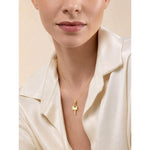 Custom Engraved Sterling Silver Key Necklace In 14K Gold Plated, Perfect "Key to My Heart" Gift for Her