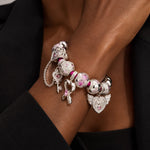Sterling Silver Timeless Love Charm Bracelet Set (Includes Bracelet And All Charms Shown)