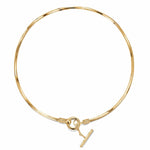 Sterling Silver Chain Necklace In 14K Gold Plated