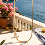 Sterling Silver Chain Necklace In 14K Gold Plated