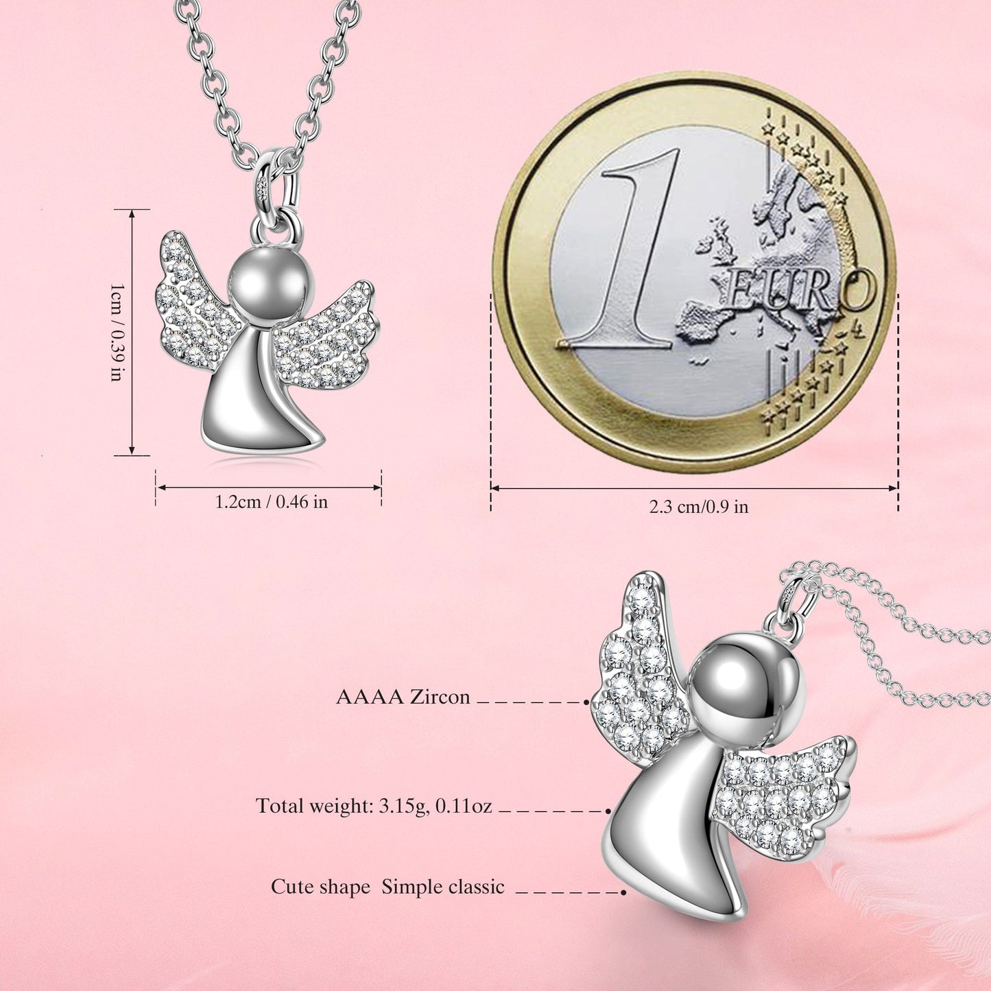 Pamper Fan Exclusive: Spend Over $99 In A Single Purchase To Get This Sterling Silver Little Angel Necklace In White Gold Plated For FREE - (Ships With Order, No Need To Add To Cart)