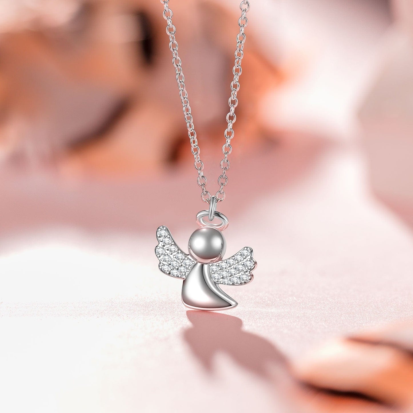 Pamper Fan Exclusive: Spend Over $99 In A Single Purchase To Get This Sterling Silver Little Angel Necklace In White Gold Plated For FREE - (Ships With Order, No Need To Add To Cart)