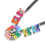 Limited Time Weekend Gift (Valid Friday – Monday): Spend $500+ in a Single Purchase to Get This Rainbow Bloom Statement Collar Necklace in Gunmetal Finish for FREE (Ships With Order, No Need to Add to Cart)