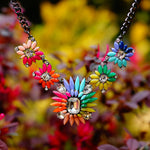 Limited Time Weekend Gift (Valid Friday – Monday): Spend $500+ in a Single Purchase to Get This Rainbow Bloom Statement Collar Necklace in Gunmetal Finish for FREE (Ships With Order, No Need to Add to Cart)