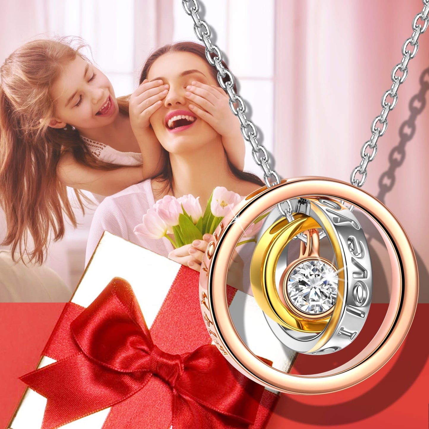 Mother‘s Day Exclusive: Spend $100+ in a Single Purchase to Get This Layered Circle Pendant Necklace in 14K Gold Plated - Created With Swarovski® Crystal for FREE (Ships With Order, No Need to Add to Cart)