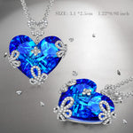 Graduation Season Exclusive: Spend $500+ in a Single Purchase to Get This Royal Blue Crystal Heart Butterfly Pendant Necklace in White Gold plated - Created With Swarovski® Crystal for FREE (Ships With Order, No Need to Add to Cart)