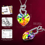 Christmas Exclusive: Spend Over $99 In A Single Purchase To Get This Sterling Silver Sunshine Heart Necklace In White Gold Plated For FREE - Created With Swarovski® Crystals - (Ships With Order, No Need To Add To Cart)