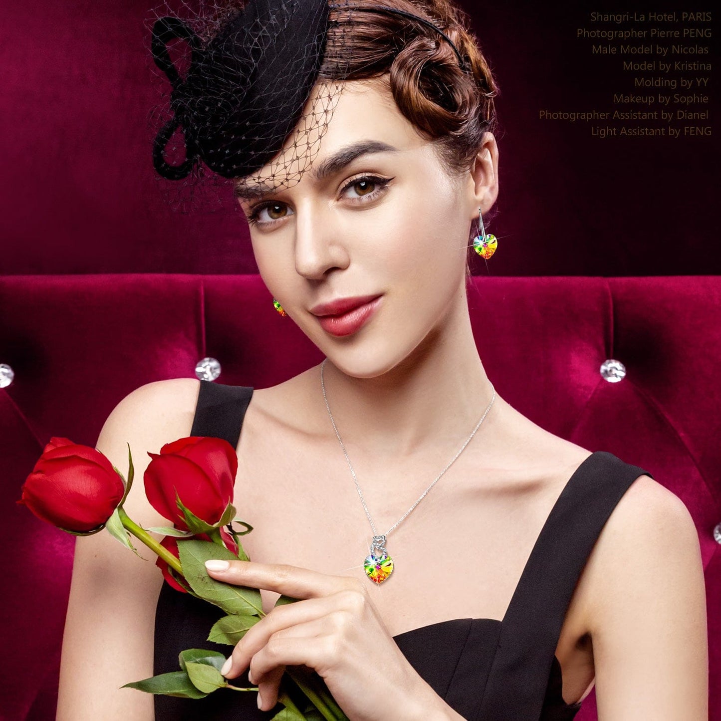 Christmas Exclusive: Spend Over $99 In A Single Purchase To Get This Sterling Silver Sunshine Heart Necklace In White Gold Plated For FREE - Created With Swarovski® Crystals - (Ships With Order, No Need To Add To Cart)