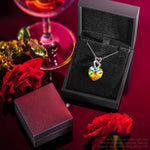 Christmas Exclusive: Spend Over $99 In A Single Purchase To Get This Sterling Silver Sunshine Heart Necklace In White Gold Plated For FREE - Created With Swarovski® Crystals - (Ships With Order, No Need To Add To Cart)