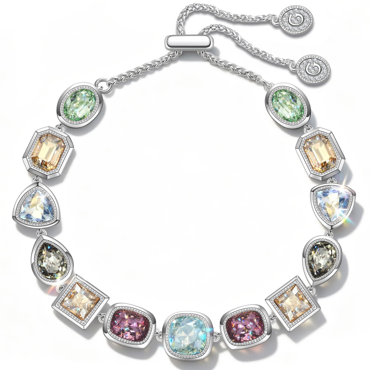 Sterling Silver Swarovski® Crystal Radiance Adjustable Bracelet