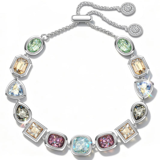gona- Sterling Silver Swarovski® Crystal Radiance Adjustable Bracelet