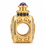 Skull Magic Potion Bottle Charm For European Bracelets Halloween Gothic Style in Tarnish-resistant Silver