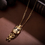 Limited Edition Flash Sale: Hauntingly Beautiful Halloween-themed Zombie Bride Tarnish-resistant Silver Necklace in 14K Gold Plated