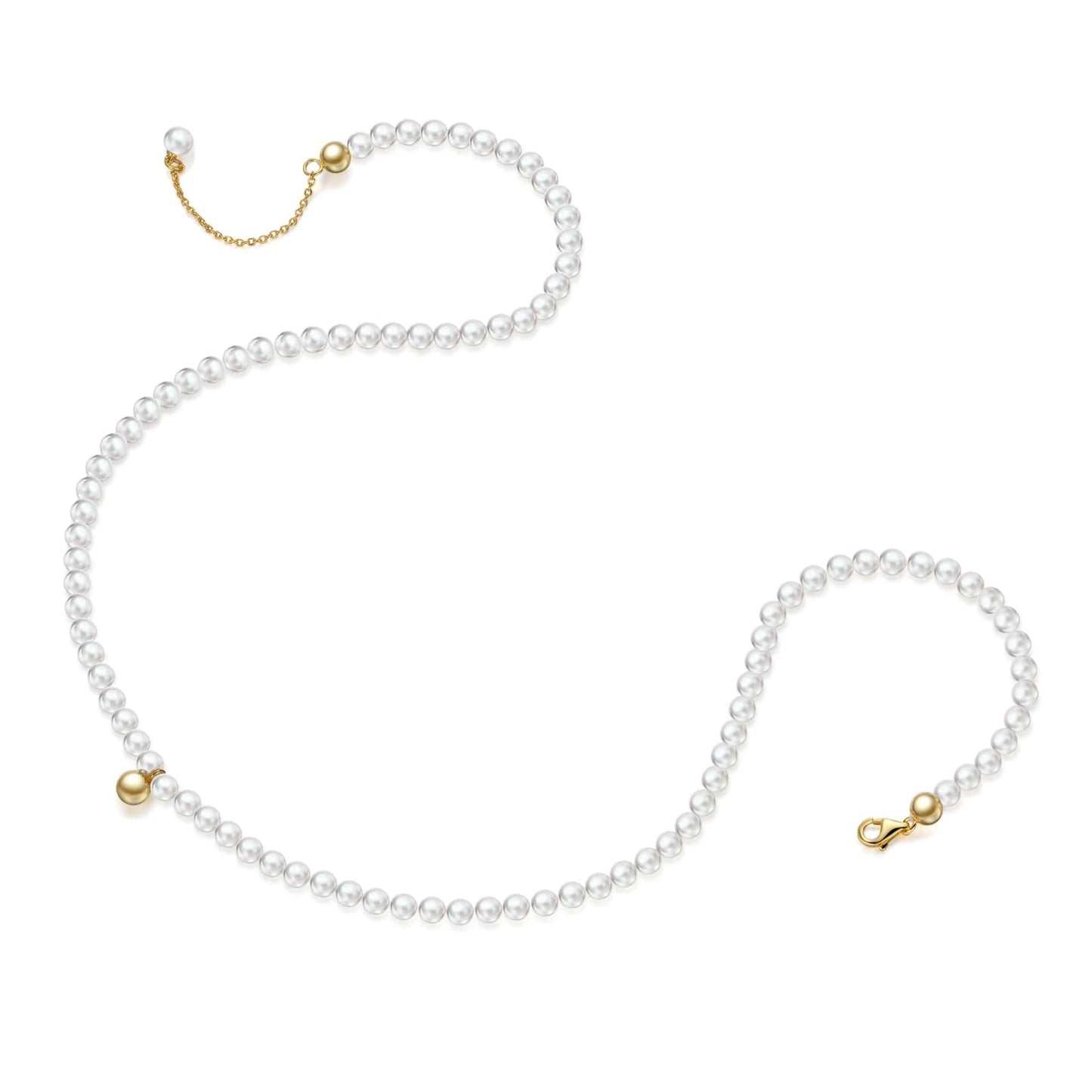 Pamper Fan Exclusive: Spend Over $300 In A Single Purchase To Get This Sterling Silver Pearl Necklace and Earrings Set In 14K Gold Plated For FREE - (Ships With Order, No Need To Add To Cart)