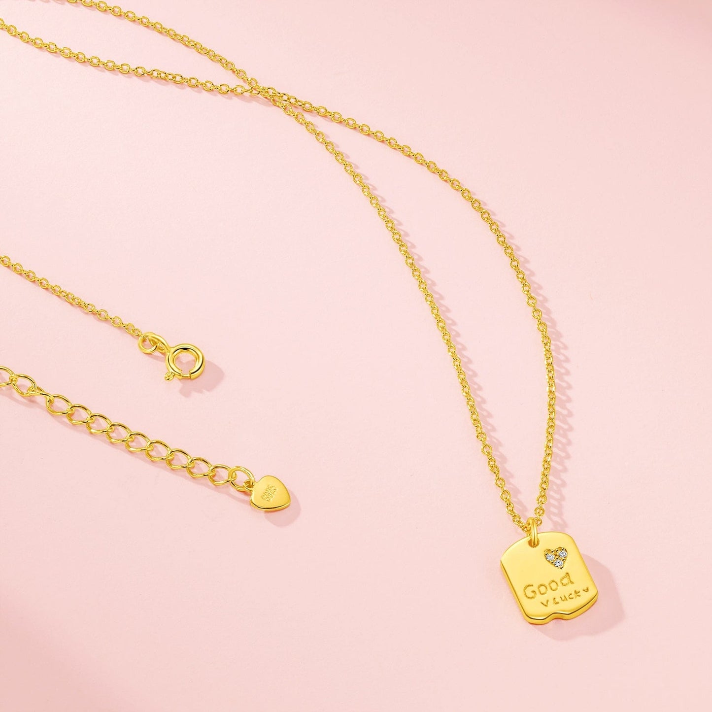 48-Hour Galentine's Day Exclusive: Free Heartfelt Luck Necklace In 14K Gold Plated (Ships With Order, No Need To Add To Cart)