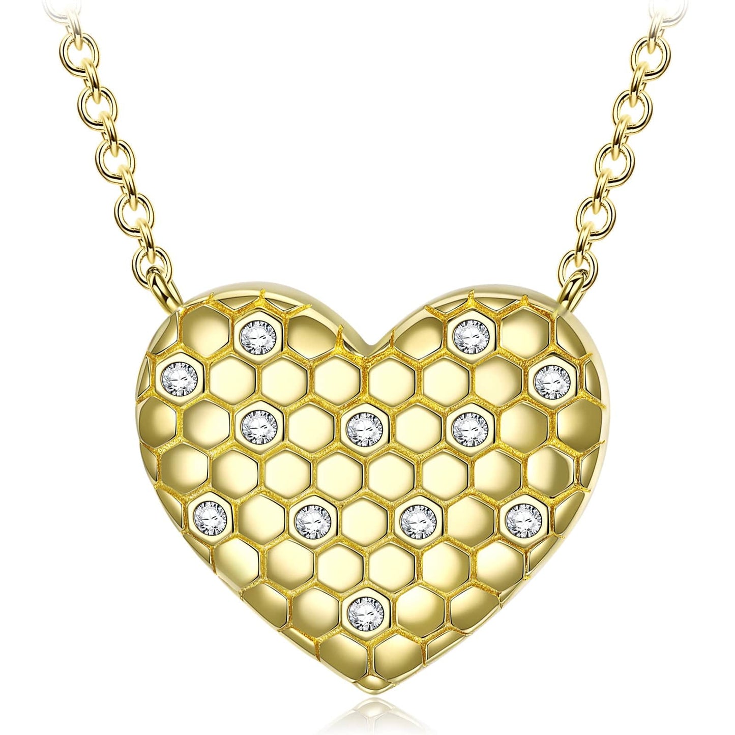 Pamper Fan Exclusive: Spend Over $200 In A Single Purchase To Get This Sterling Silver Love Heart Necklace and Earrings Set In 14K Gold Plated For FREE - (Ships With Order, No Need To Add To Cart)