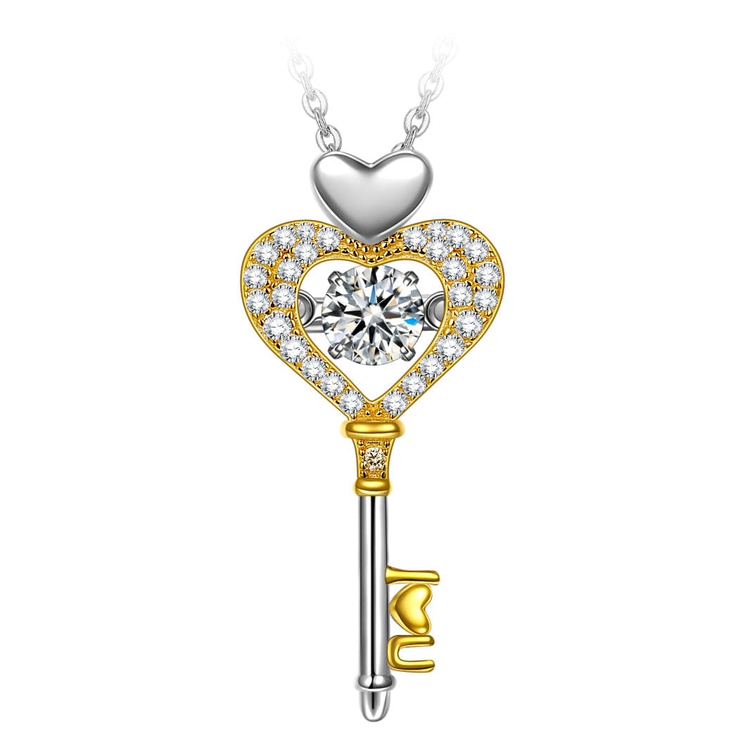 Pamper Fan Exclusive: Spend Over $300 In A Single Purchase To Get This Sterling Silver Heart Key Necklace and Bracelet Set In Two-Tone Plating For FREE - (Ships With Order, No Need To Add To Cart)