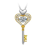Pamper Fan Exclusive: Spend Over $300 In A Single Purchase To Get This Sterling Silver Heart Key Necklace and Bracelet Set In Two-Tone Plating For FREE - (Ships With Order, No Need To Add To Cart)