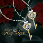 Pamper Fan Exclusive: Spend Over $300 In A Single Purchase To Get This Sterling Silver Heart Key Necklace and Bracelet Set In Two-Tone Plating For FREE - (Ships With Order, No Need To Add To Cart)