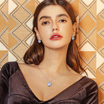 Christmas Exclusive: Spend Over $500 In A Single Purchase To Get This Sterling Silver Ocean's Heart Necklace and Bracelet and Earrings Set In White Gold Plated For FREE - (Ships With Order, No Need To Add To Cart)