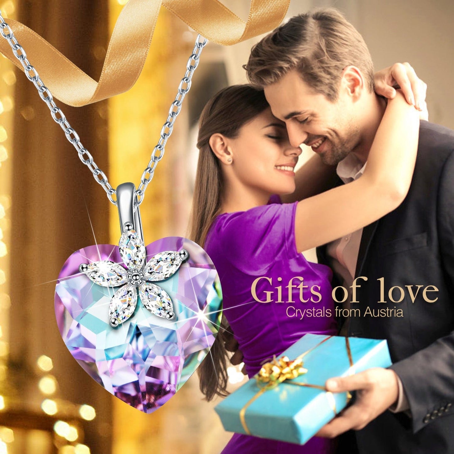 Christmas Exclusive: Spend Over $500 In A Single Purchase To Get This Sterling Silver Ocean's Heart Necklace and Bracelet and Earrings Set In White Gold Plated For FREE - (Ships With Order, No Need To Add To Cart)