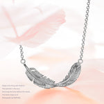 Pamper Fan Exclusive: Spend Over $200 In A Single Purchase To Get This Sterling Silver Silver Feather Necklace In White Gold Plated For FREE - (Ships With Order, No Need To Add To Cart)