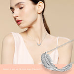 Pamper Fan Exclusive: Spend Over $200 In A Single Purchase To Get This Sterling Silver Silver Feather Necklace In White Gold Plated For FREE - (Ships With Order, No Need To Add To Cart)