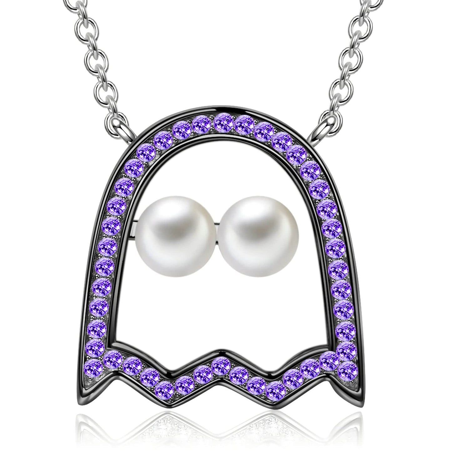 Halloween Treats Exclusive: Spend Over $500 In A Single Purchase To Get This Sterling Silver Monster Mash Necklace and Bracelet and Earrings Set In White Gold Plated For FREE - (Ships With Order, No Need To Add To Cart)
