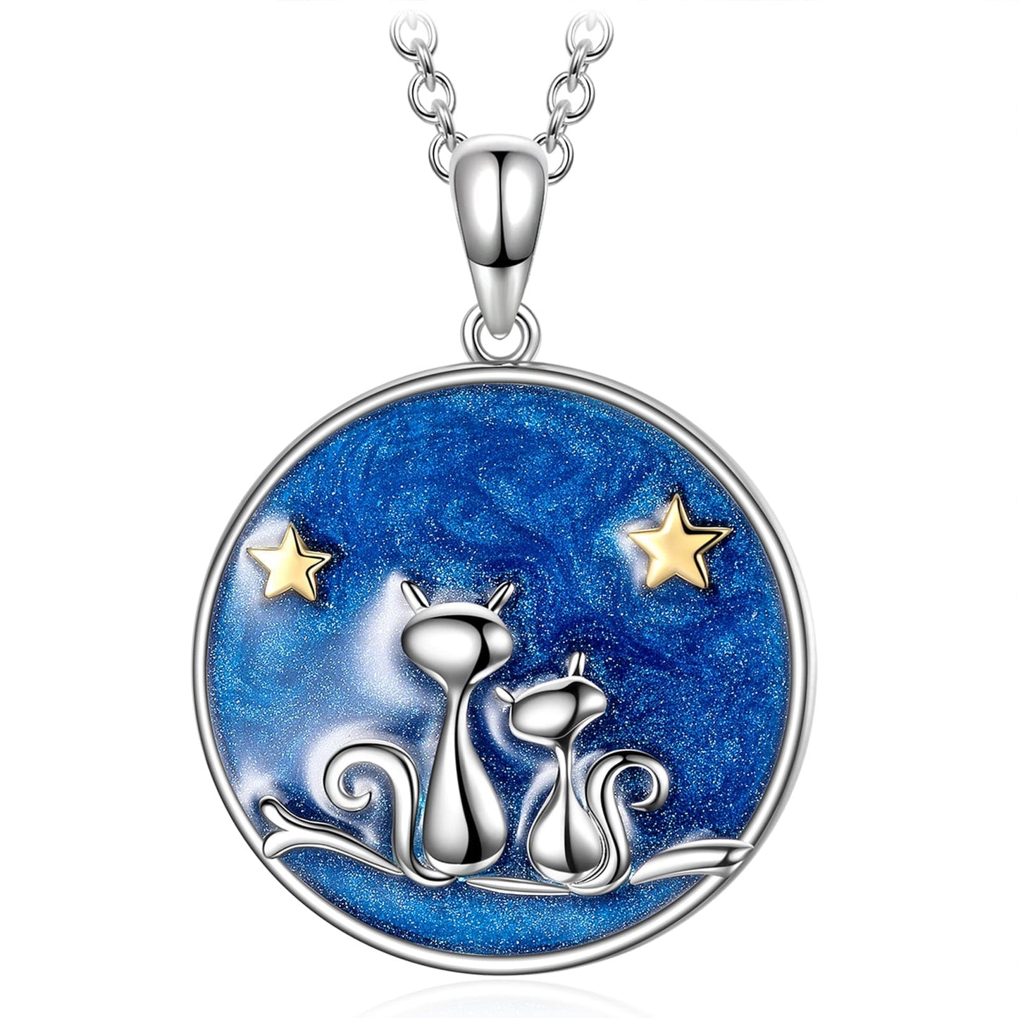 Pamper Fan Exclusive: Spend Over $99 In A Single Purchase To Get This Sterling Silver Sky Paws Necklace With Enamel In White Gold Plated For FREE - (Ships With Order, No Need To Add To Cart)