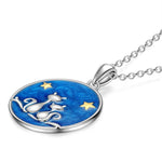 Pamper Fan Exclusive: Spend Over $99 In A Single Purchase To Get This Sterling Silver Sky Paws Necklace With Enamel In White Gold Plated For FREE - (Ships With Order, No Need To Add To Cart)