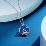 Pamper Fan Exclusive: Spend Over $99 In A Single Purchase To Get This Sterling Silver Sky Paws Necklace With Enamel In White Gold Plated For FREE - (Ships With Order, No Need To Add To Cart)