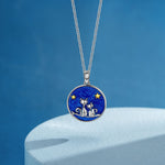 Pamper Fan Exclusive: Spend Over $99 In A Single Purchase To Get This Sterling Silver Sky Paws Necklace With Enamel In White Gold Plated For FREE - (Ships With Order, No Need To Add To Cart)