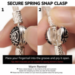 Sterling Silver Men's Shadow Hunter Western Charms Bracelet Set With Enamel In White Gold Plated (Includes bracelet and all charms shown)