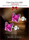 Christmas Exclusive: Spend Over $100 In A Single Purchase To Get This Sterling Silver Purple Butterfly Earrings In White Gold Plated For FREE - (Ships With Order, No Need To Add To Cart)