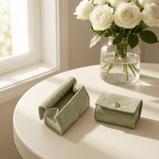 gona- Featured Packaging Upgrade: Olive Fleece Earring Mini Backpack