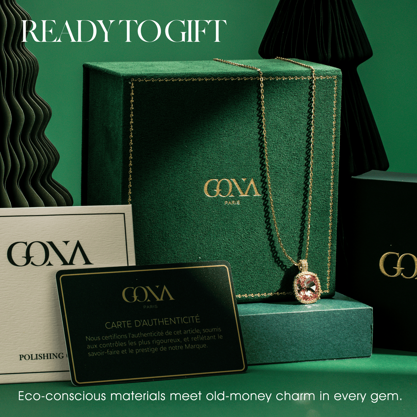 Sterling Silver Cherry Blossom Jewel Charm Necklace In 14K Gold Plated - Created With SWAROVSKI® Crystals在·