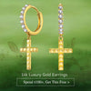 Easter Blessings Exclusive: Spend Over $100 In A Single Purchase To Get This Resurrection Cross Hoop Earrings In 14K Gold Plated For FREE(Ships With Order, No Need To Add To Cart)