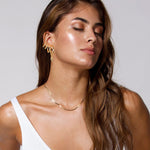 Sterling Silver Flexible Snake Necklace Chain In 14K Gold Plated