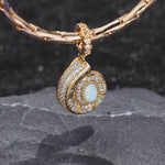 Delicate Seashell Tarnish-resistant Silver Charms In 14K Gold Plated