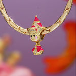 Matryoshka Doll Tarnish-Resistant Silver Charm In 14K Gold Plated