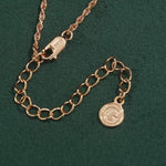 Sterling Silver Classic Twisted Chain Necklace In 14K Gold Plated