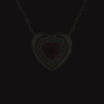 Sterling Silver Eternal Love Lab-Certified Ruby Necklace In 14K Gold Plated