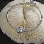 Sparkling Starfish Tarnish-resistant Silver Charms In White Gold Plated