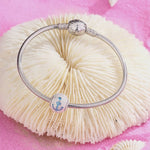 Heart Anchor Tarnish-resistant Silver Charms In White Gold Plated